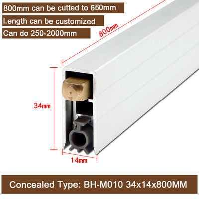 650mm 숨겨진 자동 문 바닥 밀폐 가중 용량 알루미늄 날씨 스트립