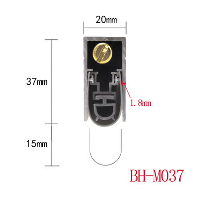 내구성 있는 자동 문 바닥 밀폐 20*37mm 알루미늄 날씨 스트립
