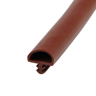 나무로 되는 문을 위한 고품질 나무로 되는 문 씰 스트립 공동 압출 D 모양 충돌 방지 PVC 고무 씰링 스트립