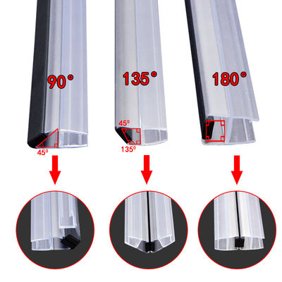 노화 저항을 가진 10mm 180° PVC 자석 샤워 문 지구