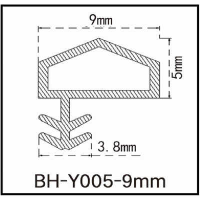 형성되는 OEM 나무로 되는 문 물개 지구 Pvc 문 Weatherstrip 옆 강저 유형 A