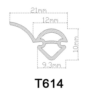 알루미늄문 나이 저항을 위한 12*10mm PVC 고무 스트립